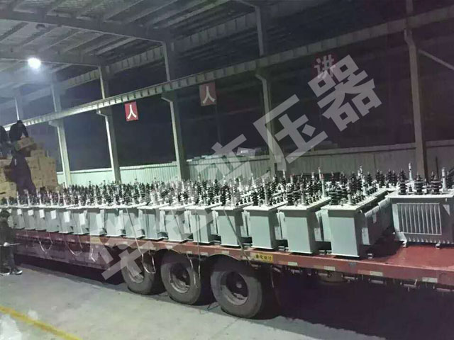 威海非晶合金变压器发货现场